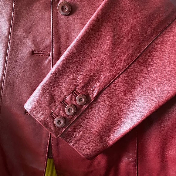 Red Leather Jacket - Picture 7 of 9